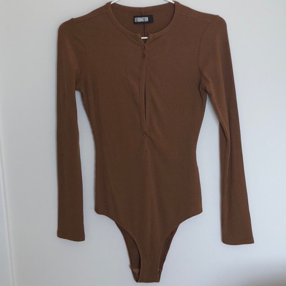 Reformation Ribbed Body Suit - Picture 2 of 3
